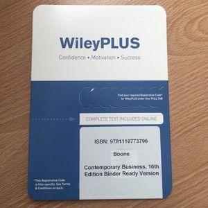 Business Online Textbook Code