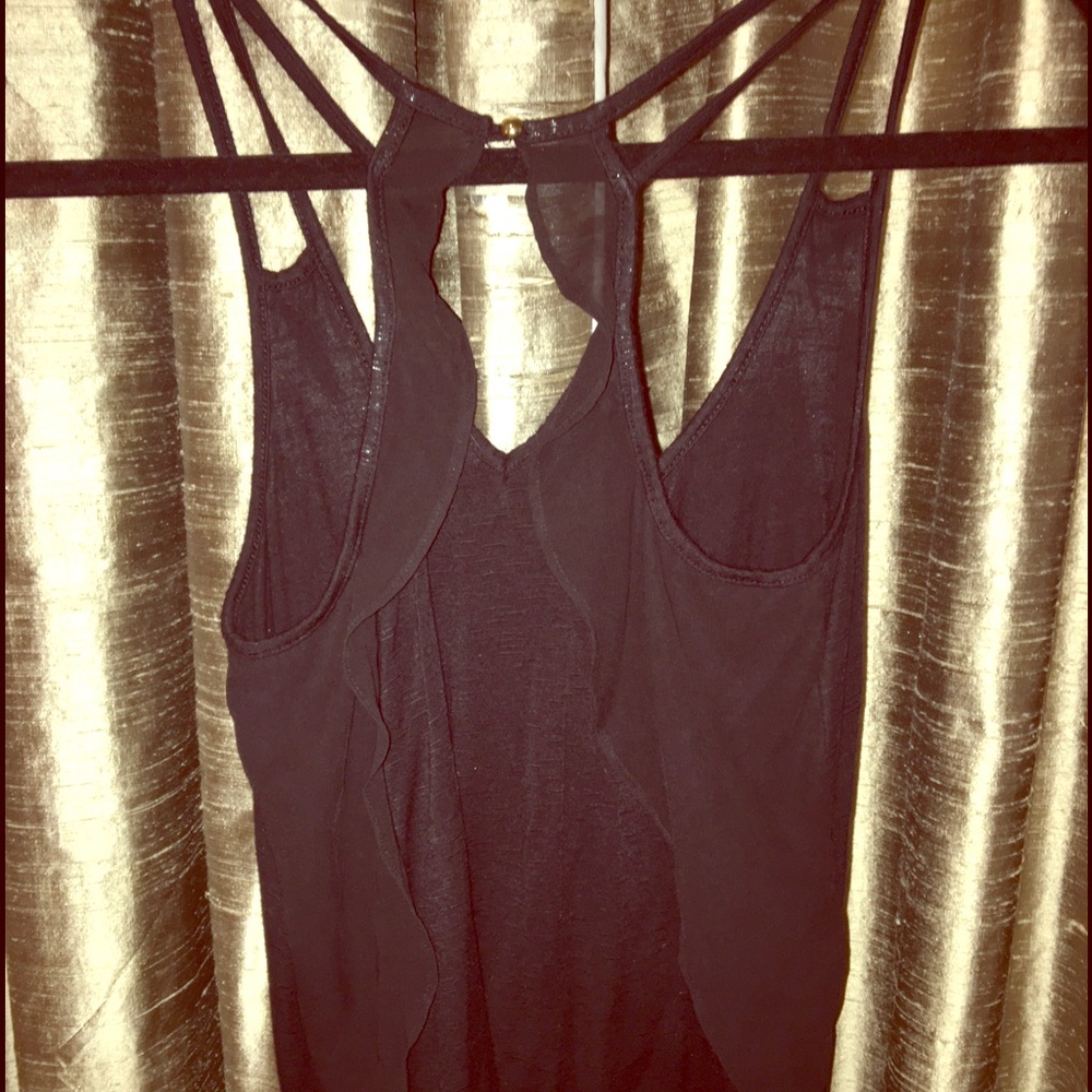 black tank top