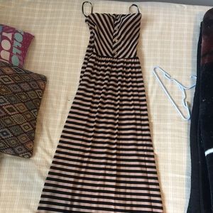 Strapless maxi dress