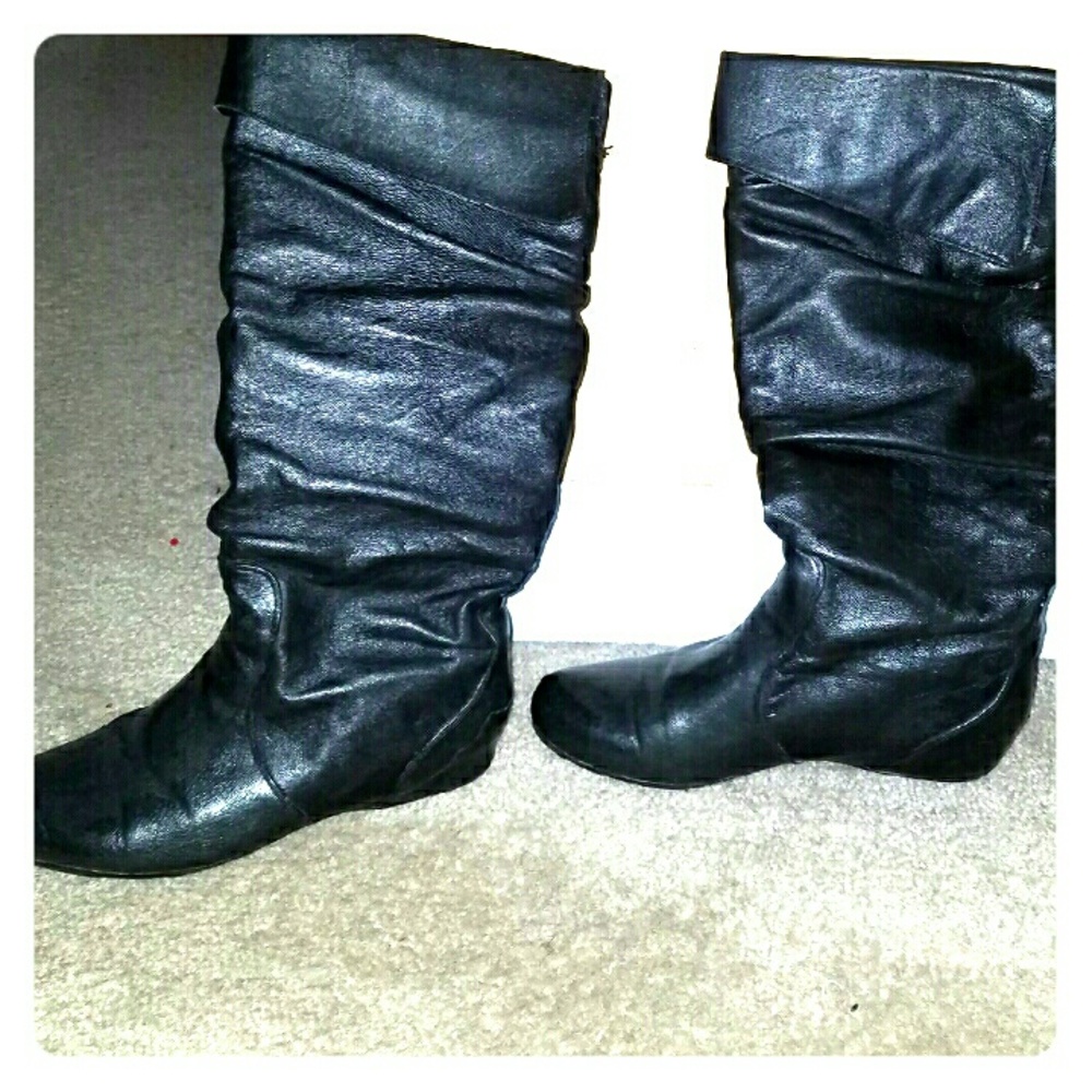 Black Slouch Boots