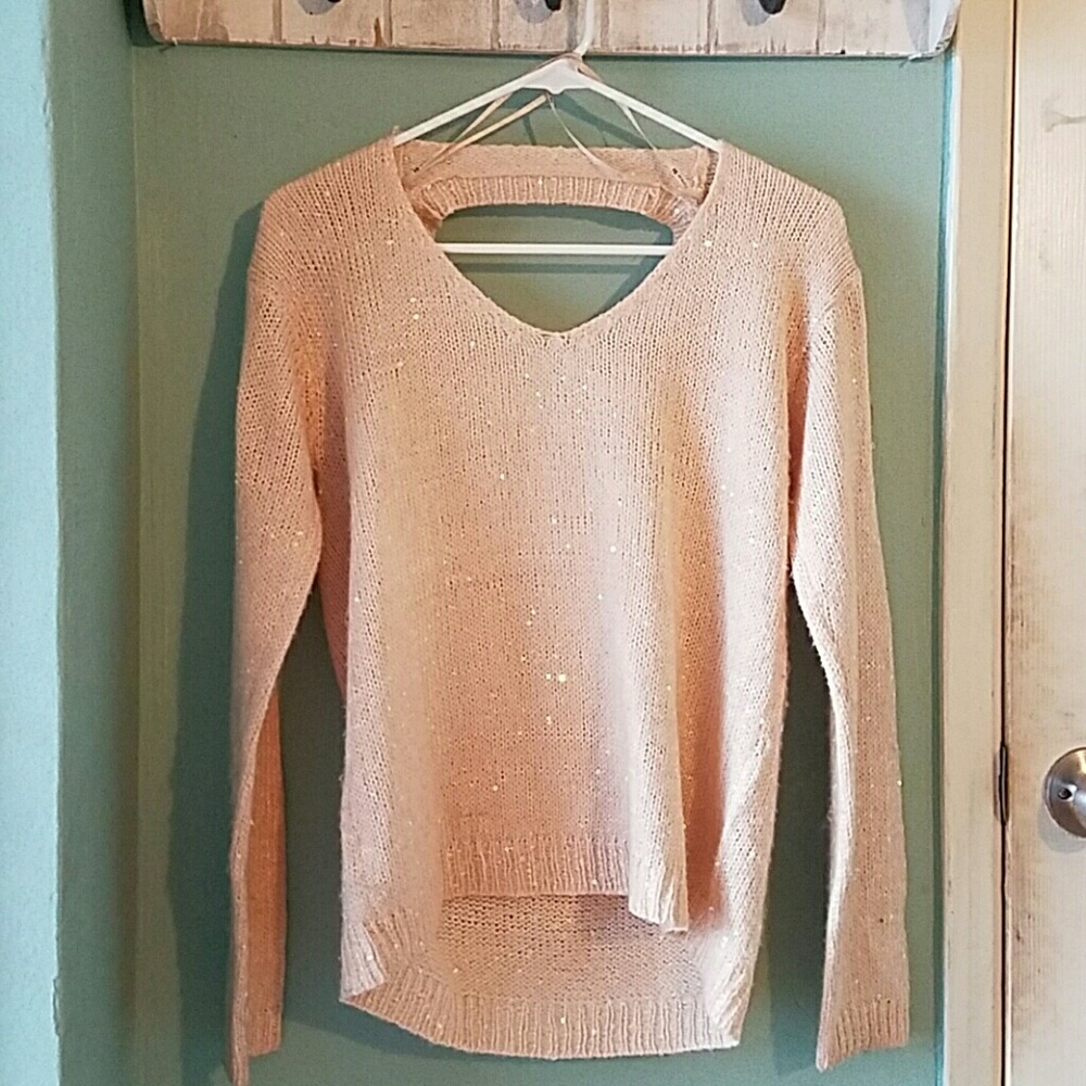 Light pink sparkle sweater
