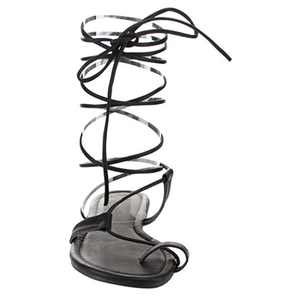 Leg Wrap Roman Gladiator Lace Up Sandals - Picture 4 of 5