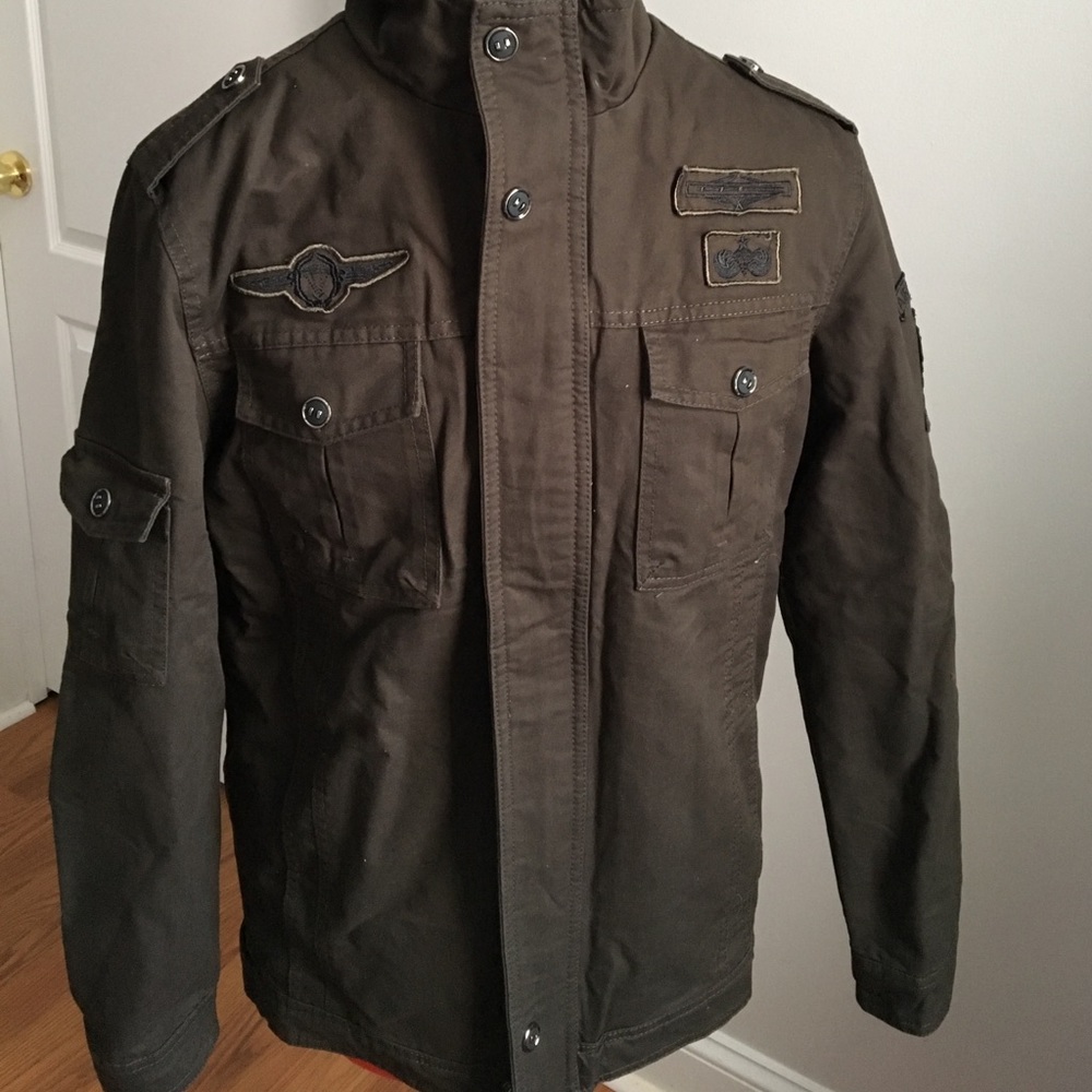 NEW BROWN military/ army jacket