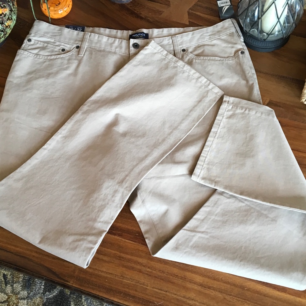 Nautica straight fit khakis