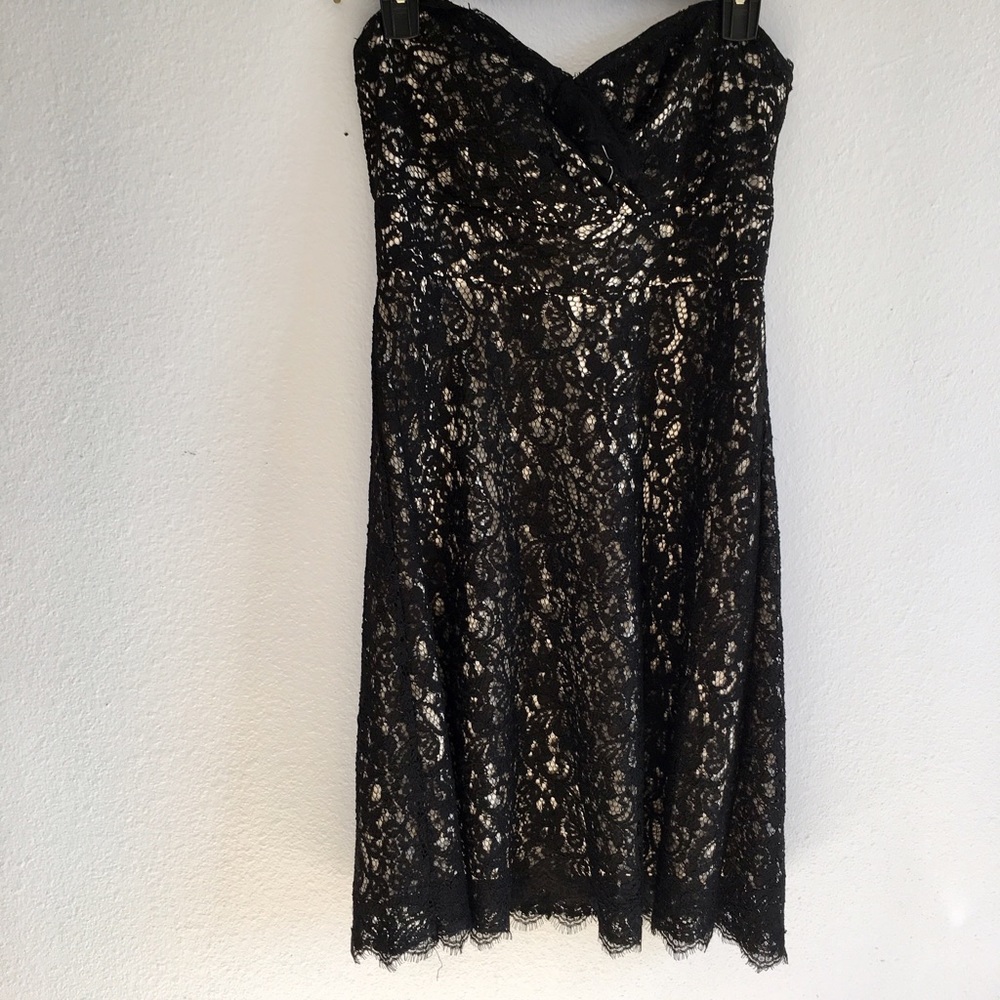 White House Black Market | black lace formal dress