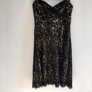 White House Black Market | black lace formal dress
