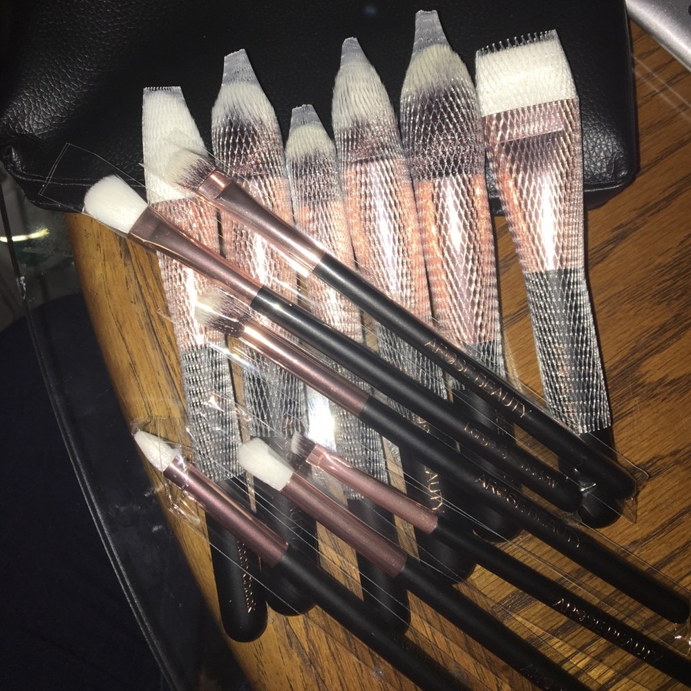 Makeup Bag with Brushes