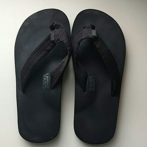 Vans Black Flip Flops