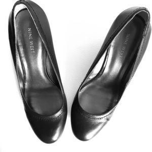 Nine West Leather Wedge Heels