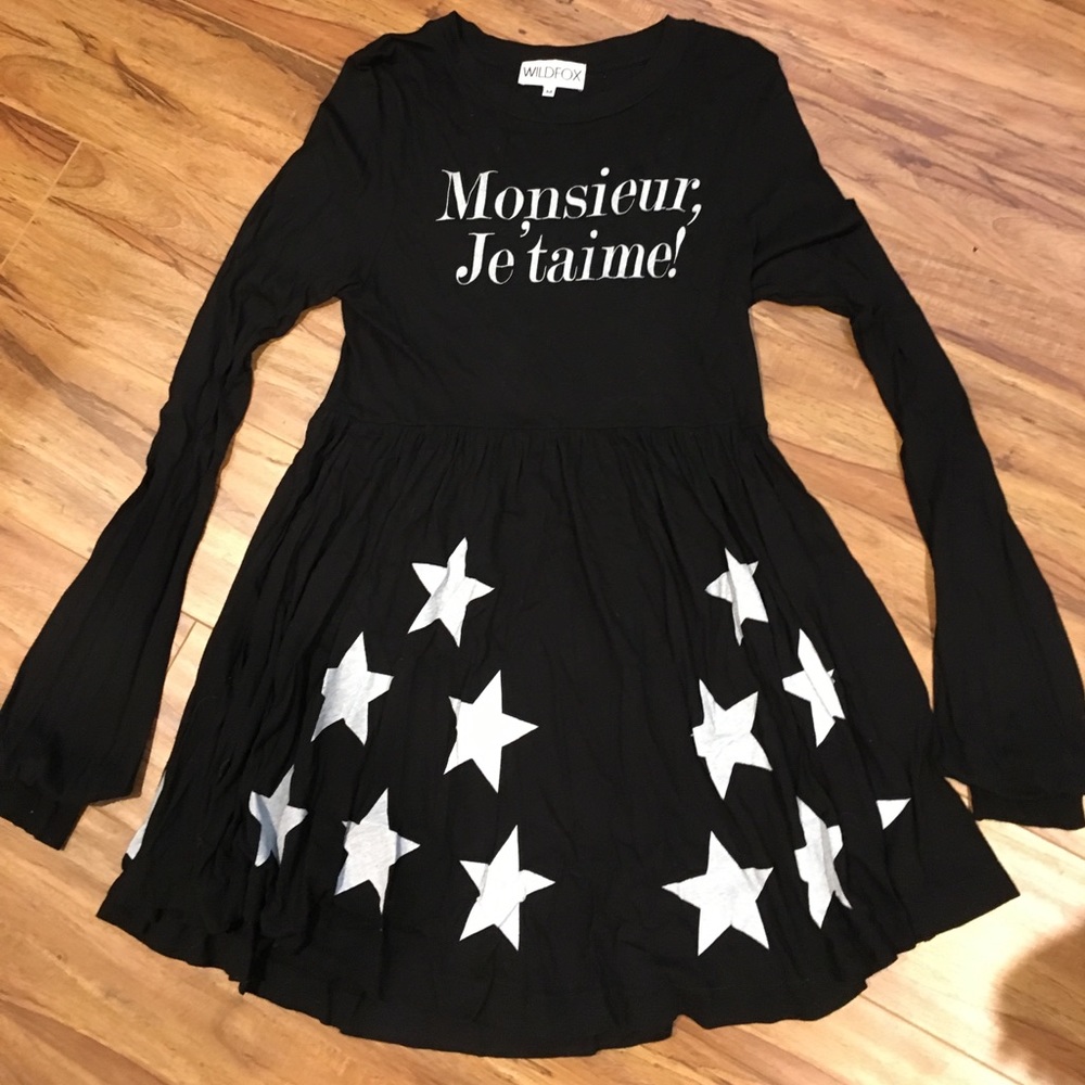 Wildfox graphic tee dress with stars