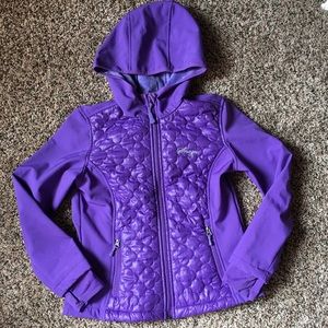 Girls Snozu purple jacket size M (10/12)