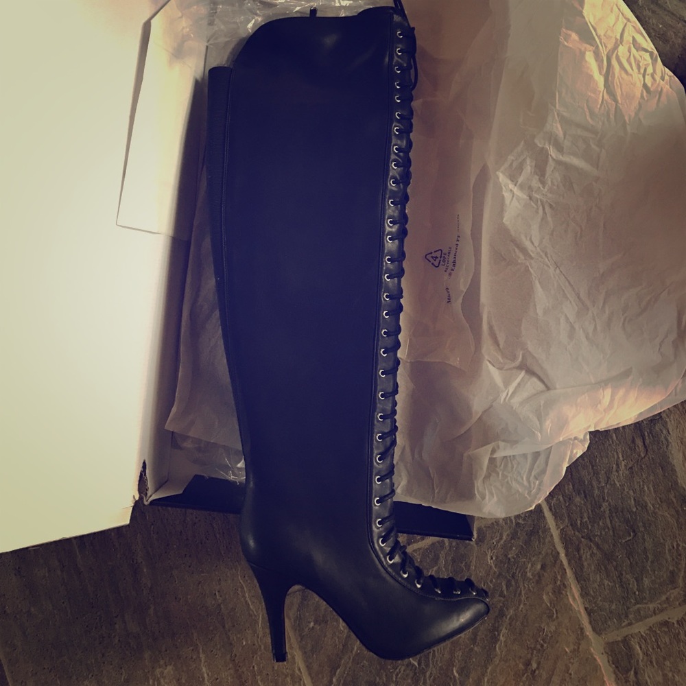 Torrid over the knee lace up boots brand new