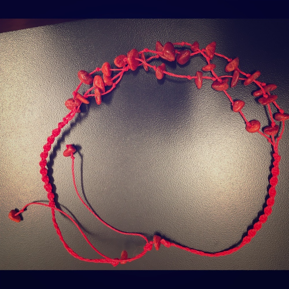 Super red necklace/bracelet