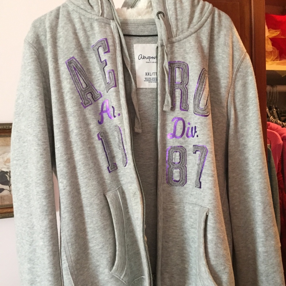 Aeropostale zipper jacket thick coat