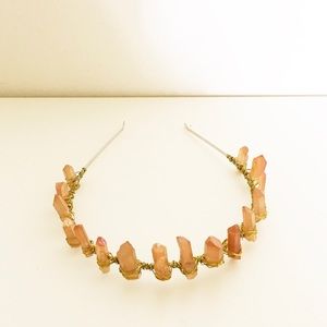 FLASH SALE! QUARTZ CROWN/TIARA HEADPIECE
