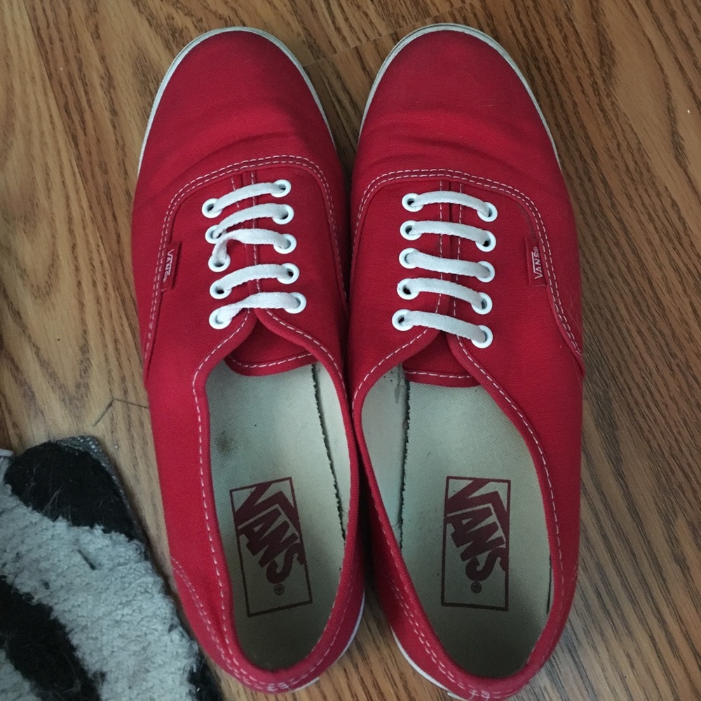 Red Vans size 10 good condition