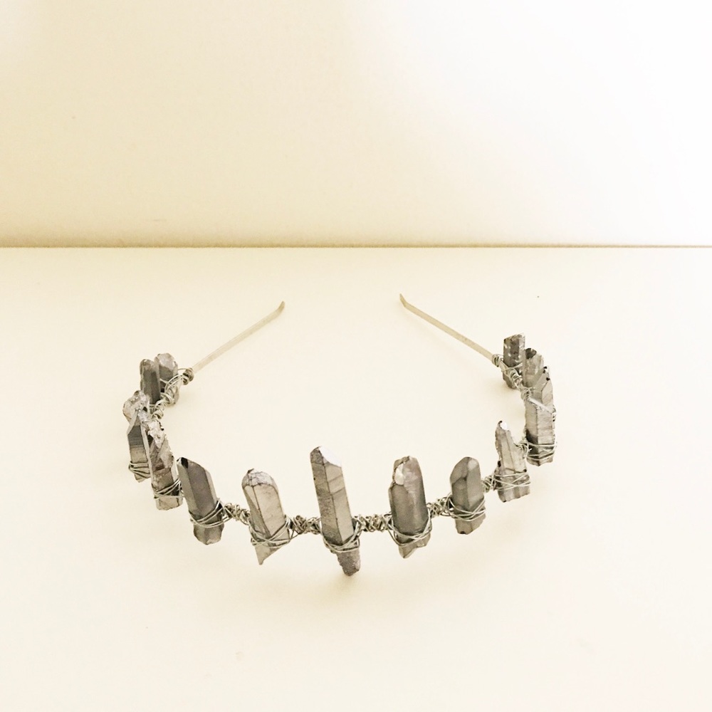 FLASH SALE: QUARTZ CROWN/TIARA HEADPIECE