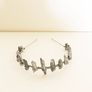 FLASH SALE: QUARTZ CROWN/TIARA HEADPIECE