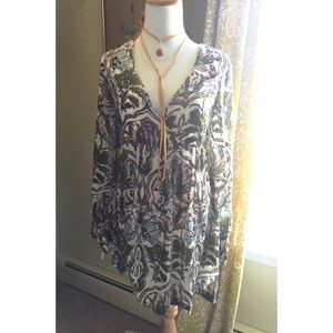 FREE PEOPLE velvet burnout dress