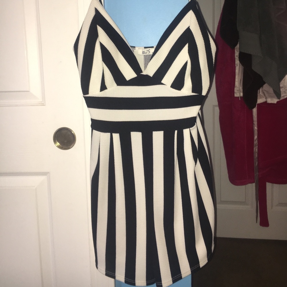 stripped romper