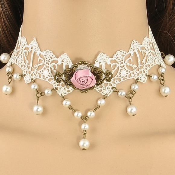 dollskill Jewelry - Lace rose bud choker dollskill Jewelry - Lace rose bud choker