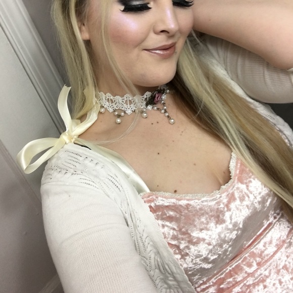 dollskill Jewelry - Lace rose bud choker dollskill Jewelry - Lace rose bud choker