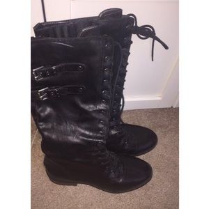 White Mountain tall combat boots