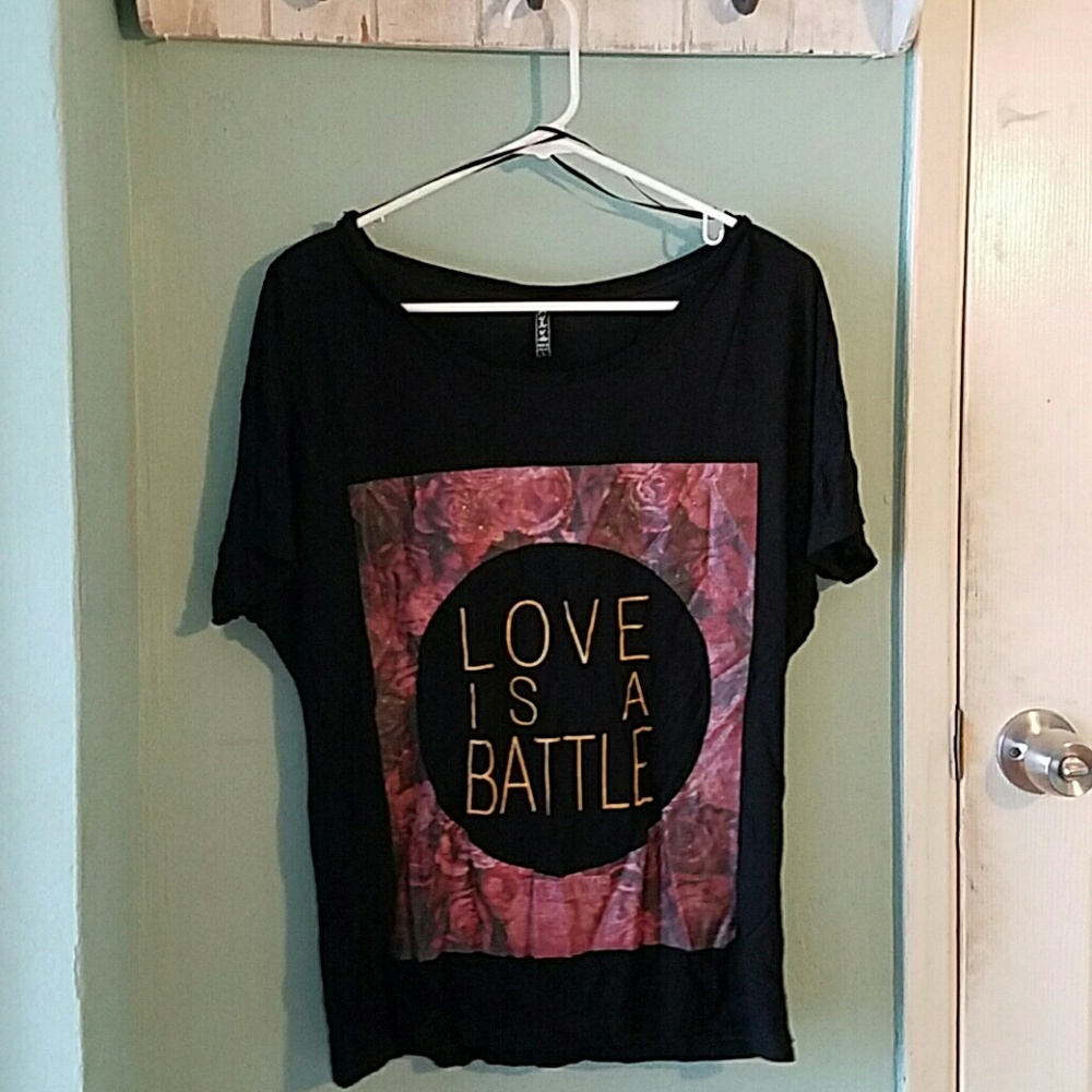 Love is a battle t-shirt