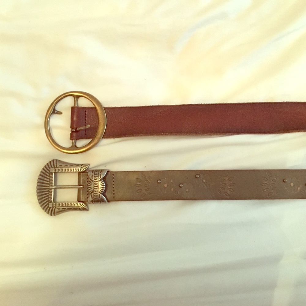 Free people leather belts (2) less than price of 1