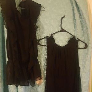 Black sheer shirts