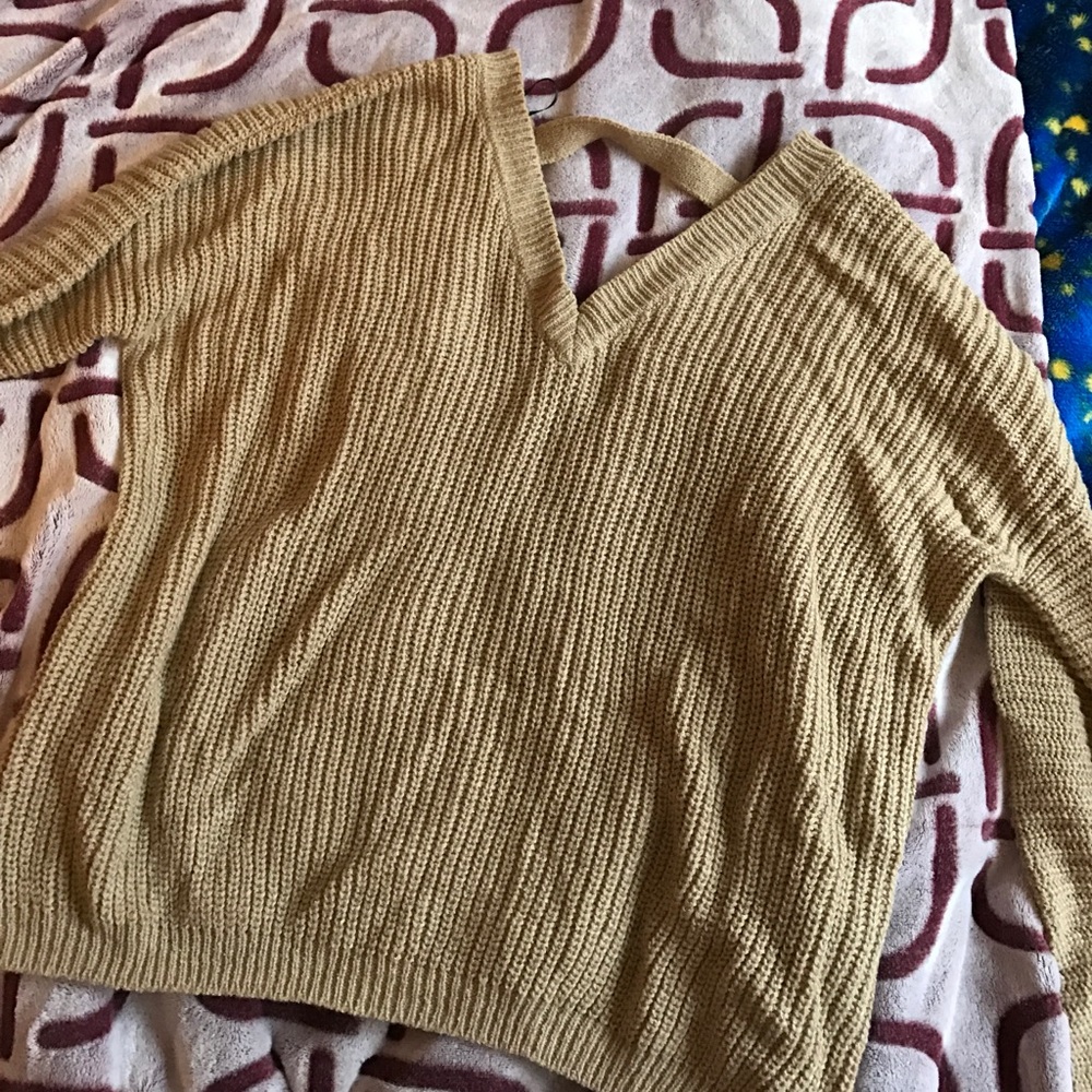 Oversized knit sweater