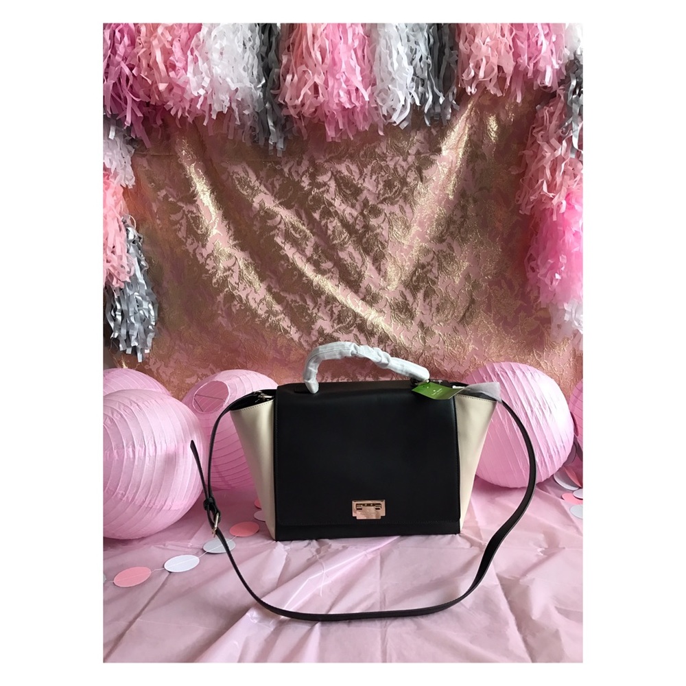 New kate spade, black and ivory bag!