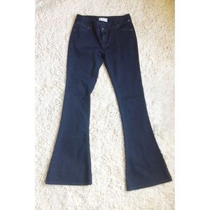 FREE PEOPLE dark wash flare jeans