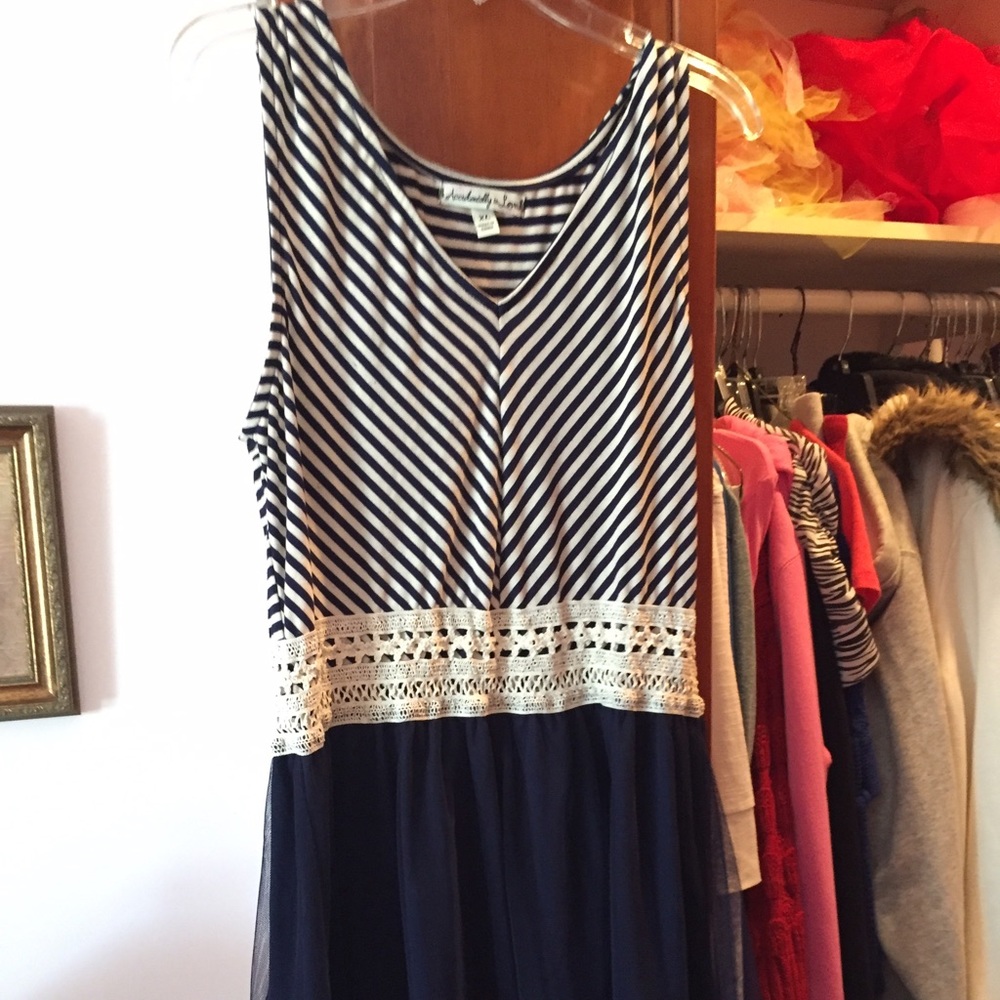 Cute formal navy church belk dress
