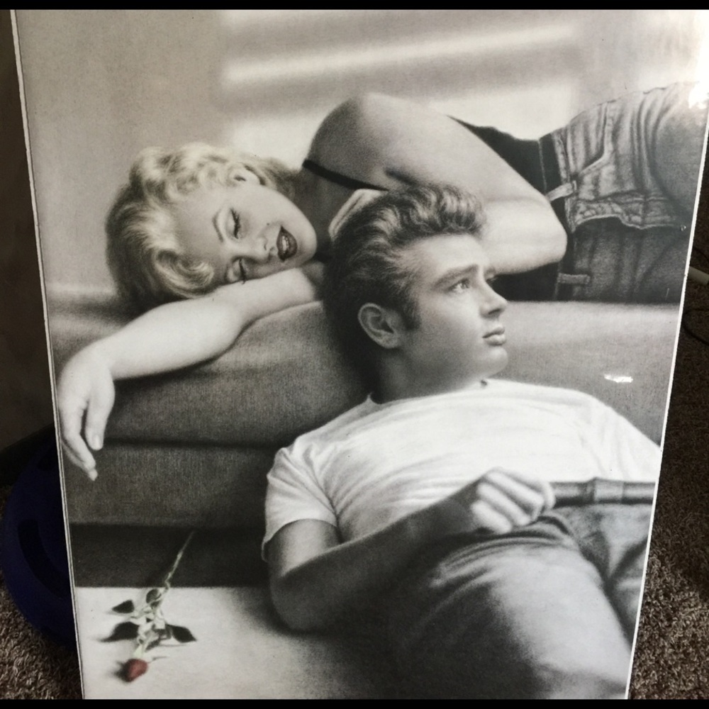 Marilyn Monroe and James Dean Wall Art