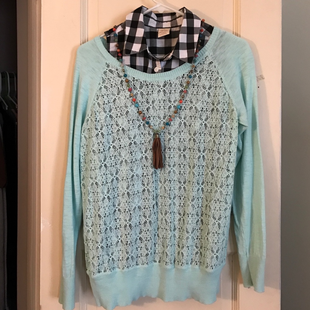 Cardigan mint green