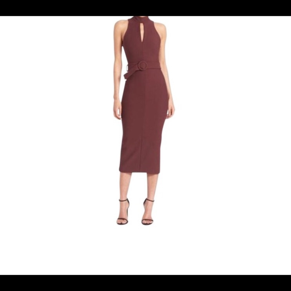 Cinq a Sept "Juniper dress" rum raisin color.