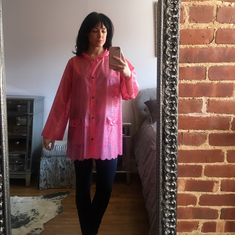 ⚡️SOLD⚡️Free People lace raincoat with travel bag