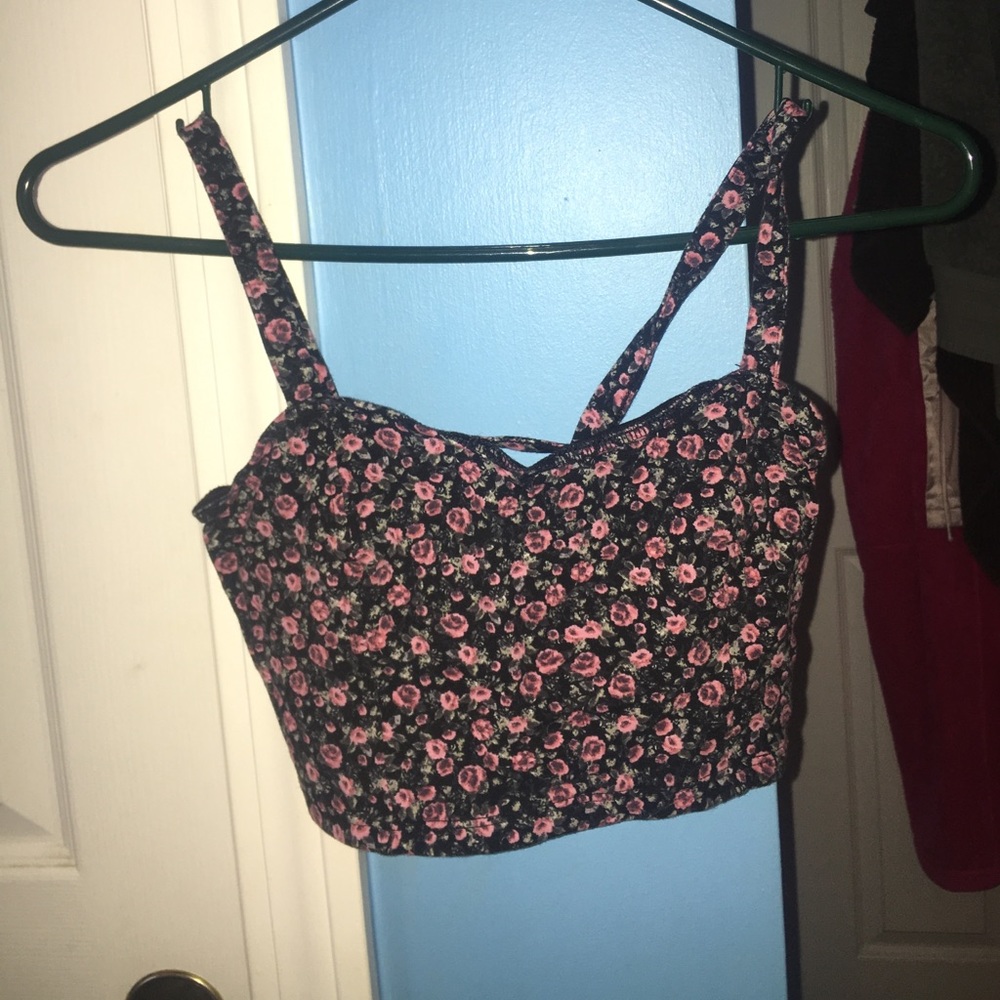 floral crop top
