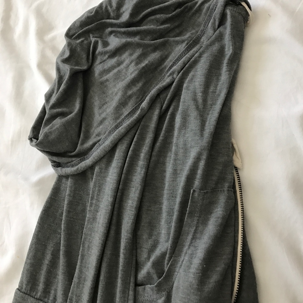 Light grey work out hoodie