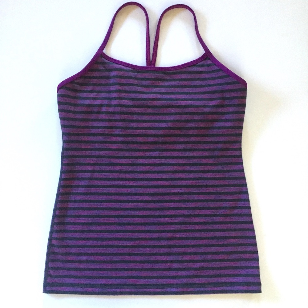 Lululemon striped Power Y tank