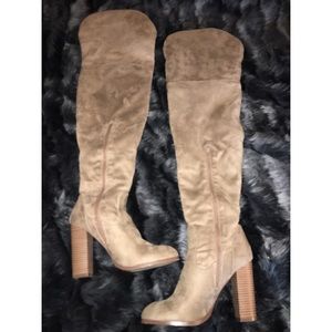 Suede Over the Knee Boots