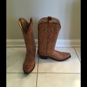 Leather Cowboy Boots-Excellent Condition