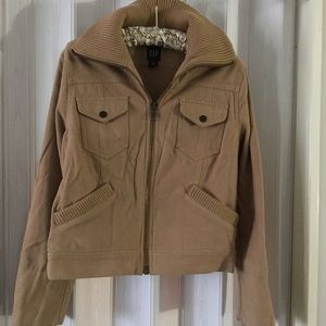 NWOT GAP Tan Wool Feel Winter Jacket/ Coat Small