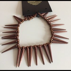 Brandy Melville copper tone elastic bracelet