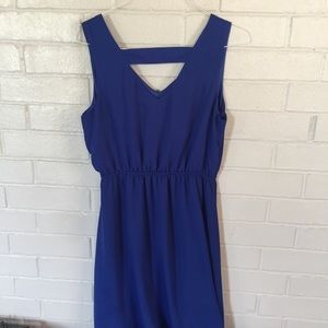 Long blue dress