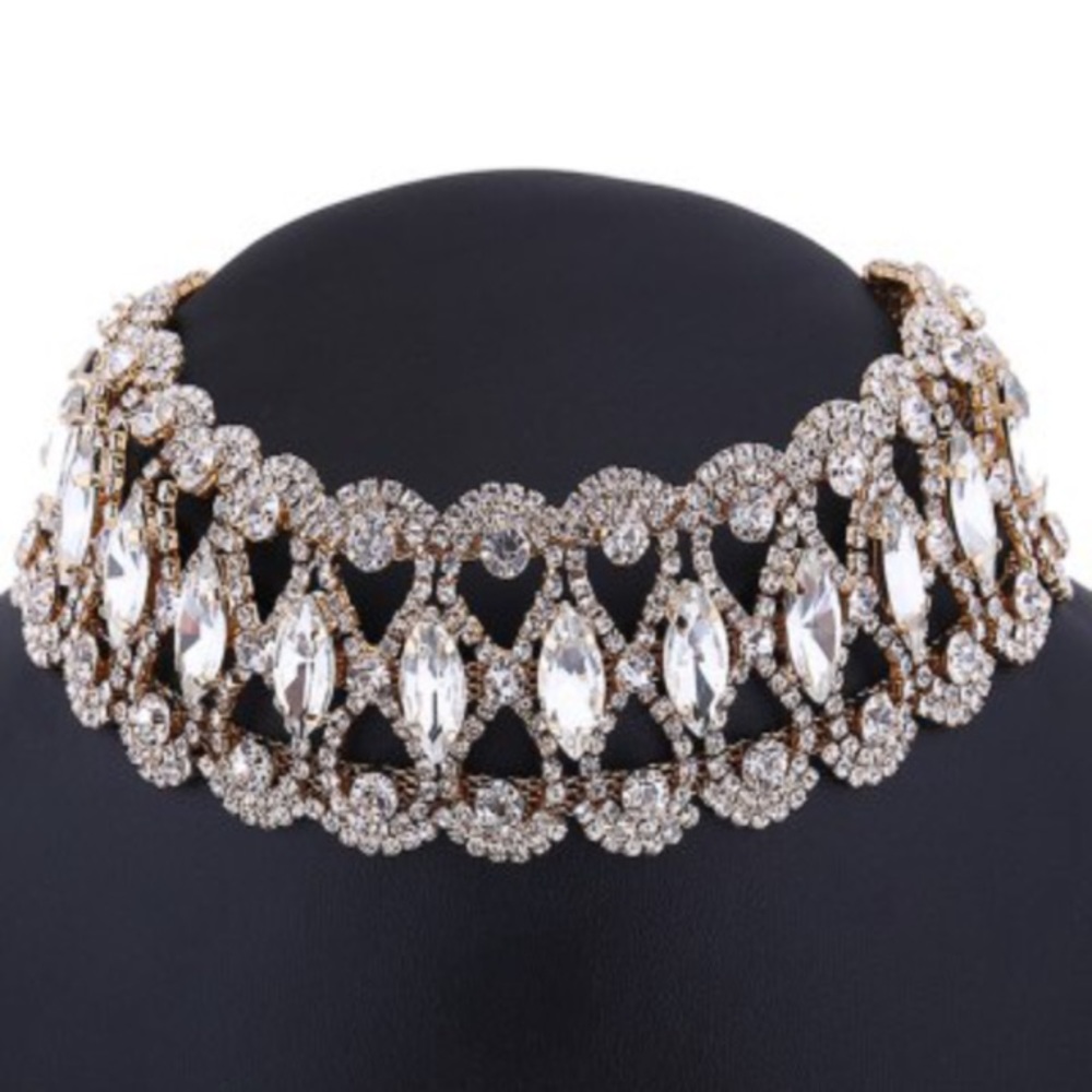 🎉💕HP 3/27 💕🎉 Rhinestone Choker Necklace - Picture 2 of 6