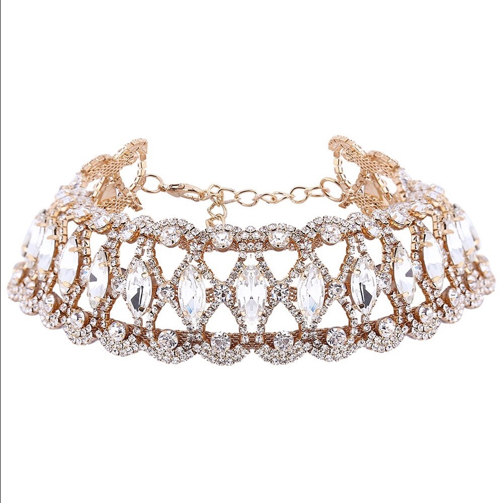 🎉💕HP 3/27 💕🎉 Rhinestone Choker Necklace - Picture 3 of 6