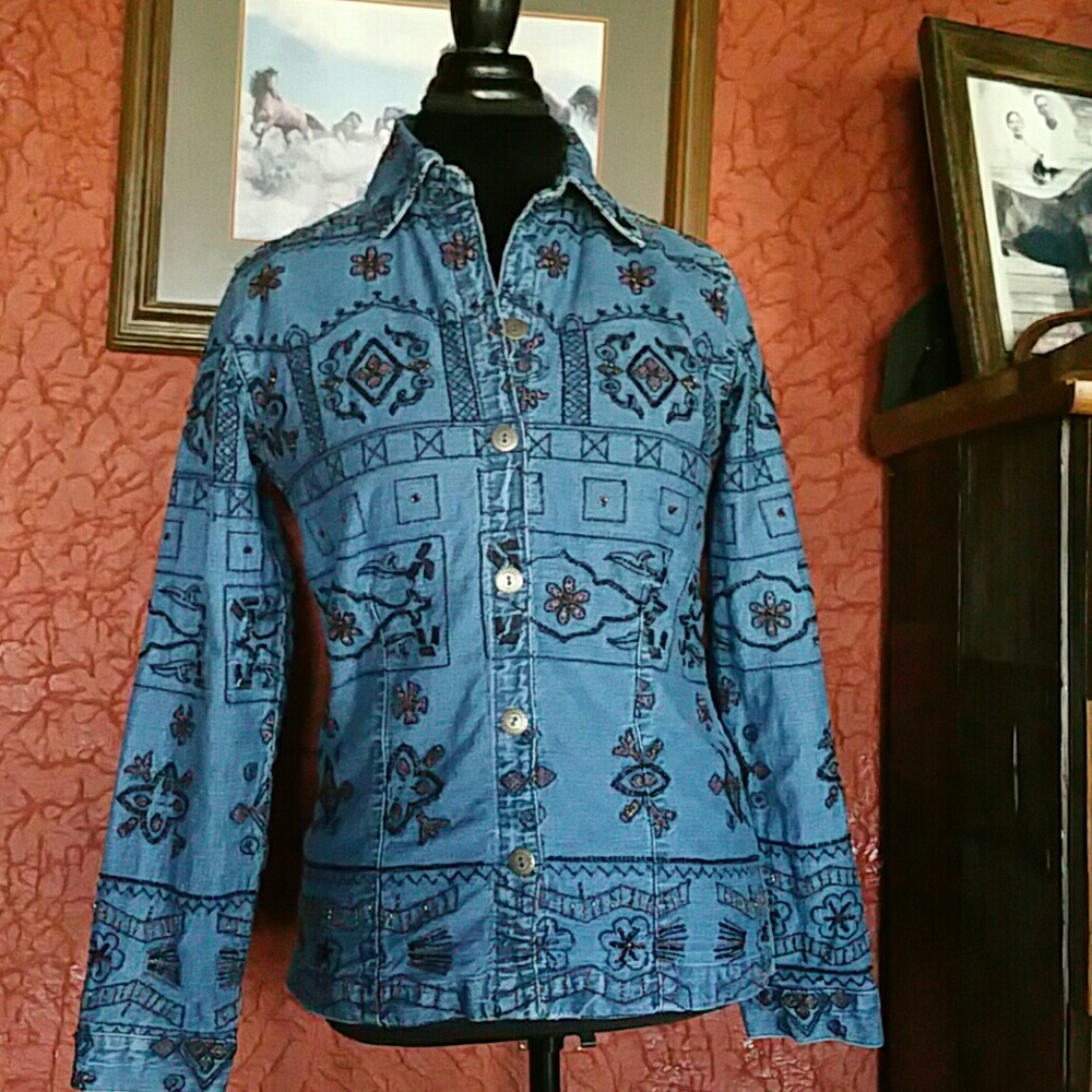 CHICOS DESIGN DENIM JACKET