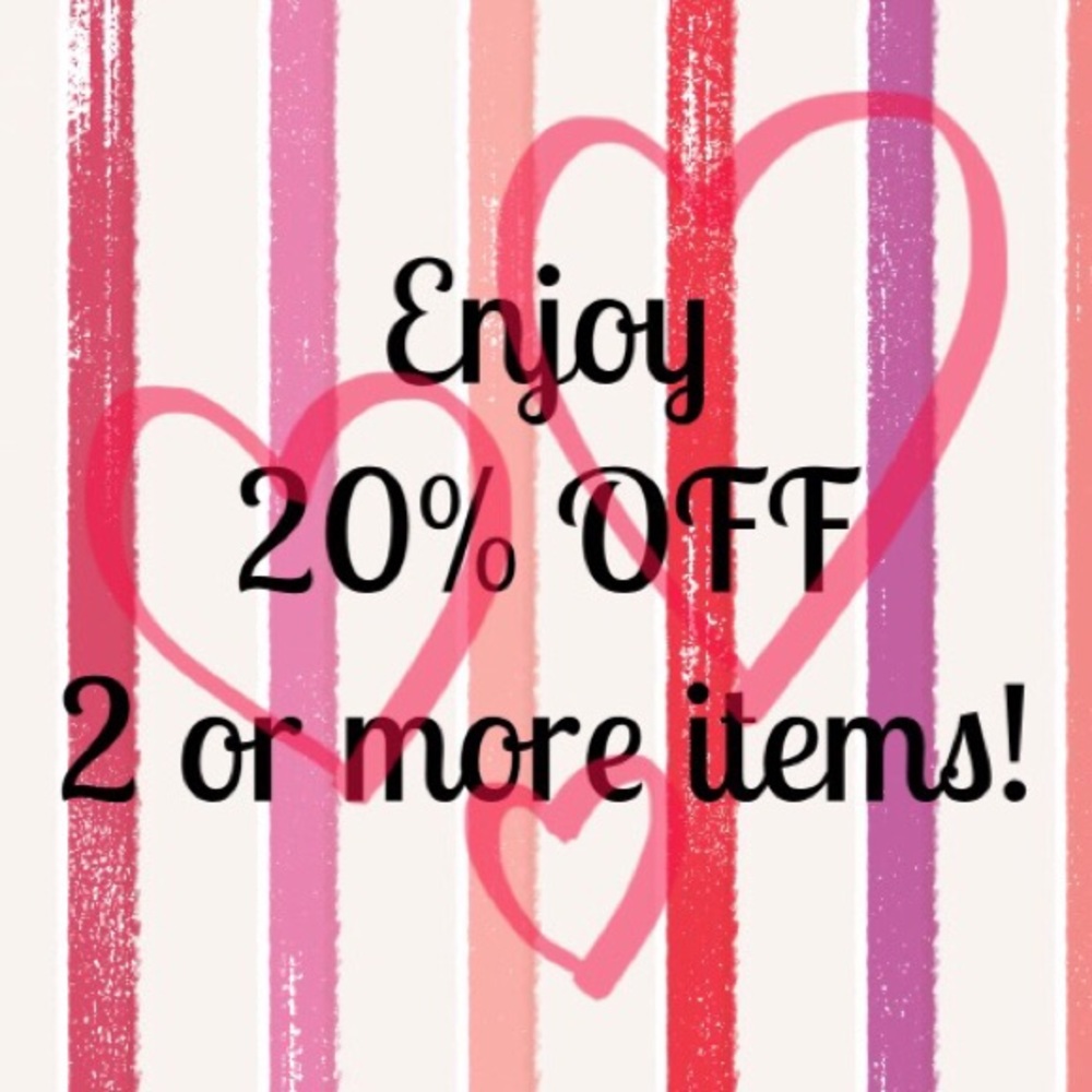 Enjoy 20% off 2 or more items!